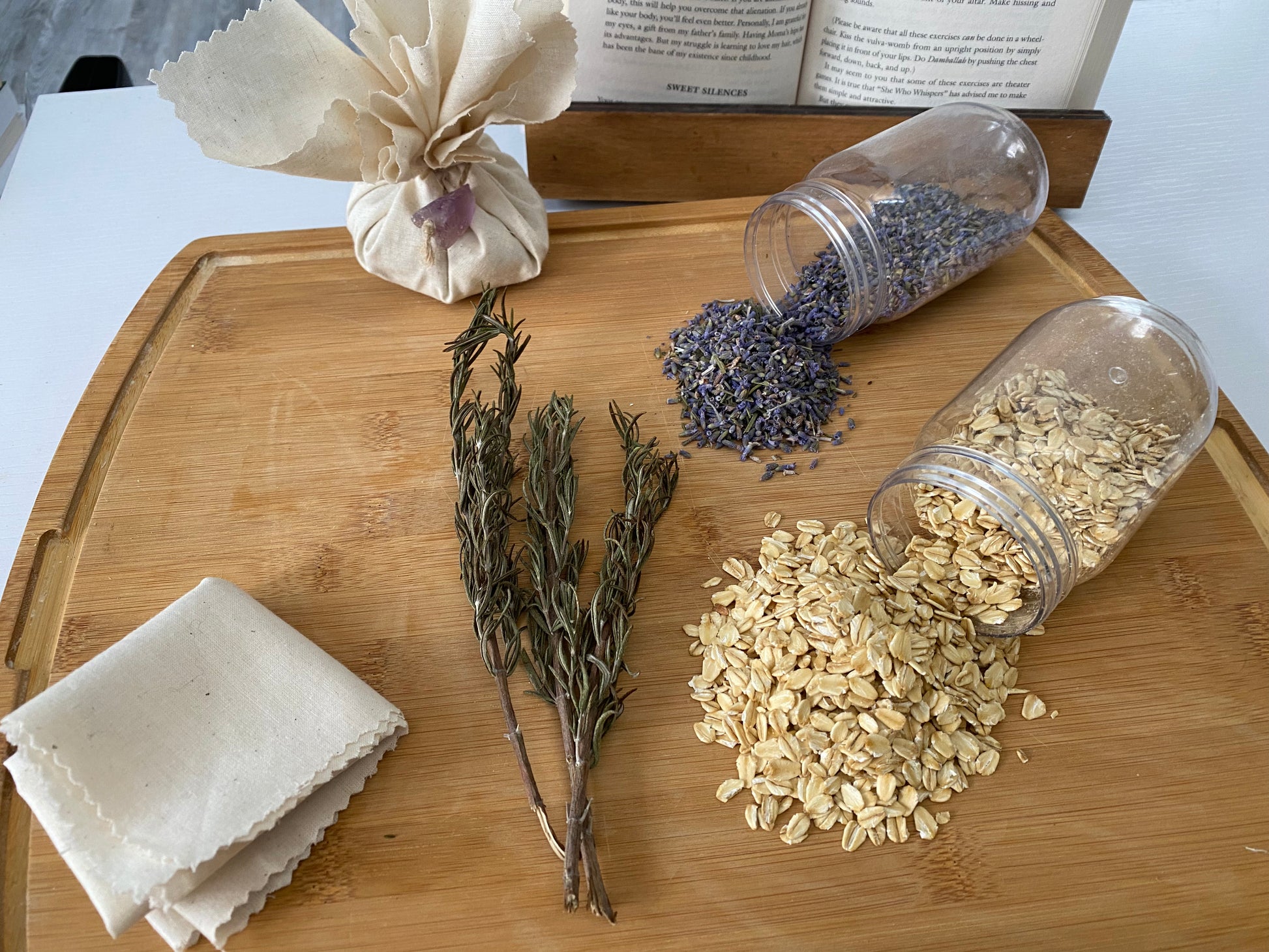 Rosemary, Lavender, and Colloidal Oat All Natural Herbal Bath for Relaxation, eczema relief, and tranquility