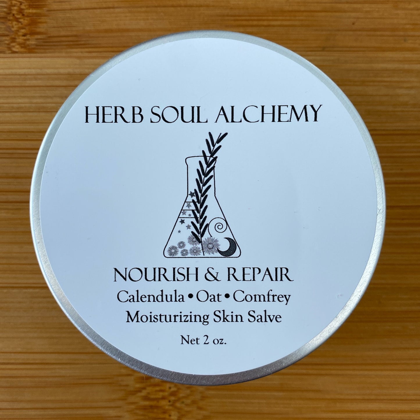 Oat, Calendula, & Comfrey All Natural Herbal Body Butter for Deep Moisturizing